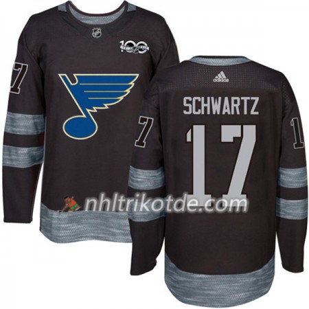 St. Louis Blues Trikot Jaden Schwartz 17 1917-2017 100th Anniversary Adidas Schwarz Authentic - Herren